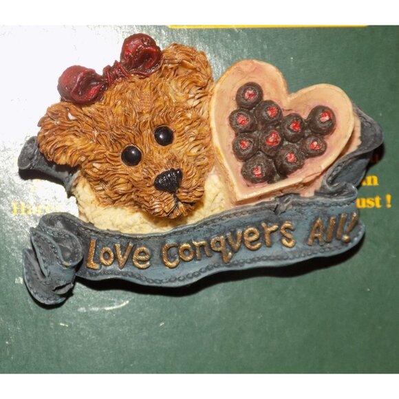 Boyds Bears Bearwear Brooch Lapel 95 Bailey, Love Conquers All Vintage - 26108 - Picture 3 of 3